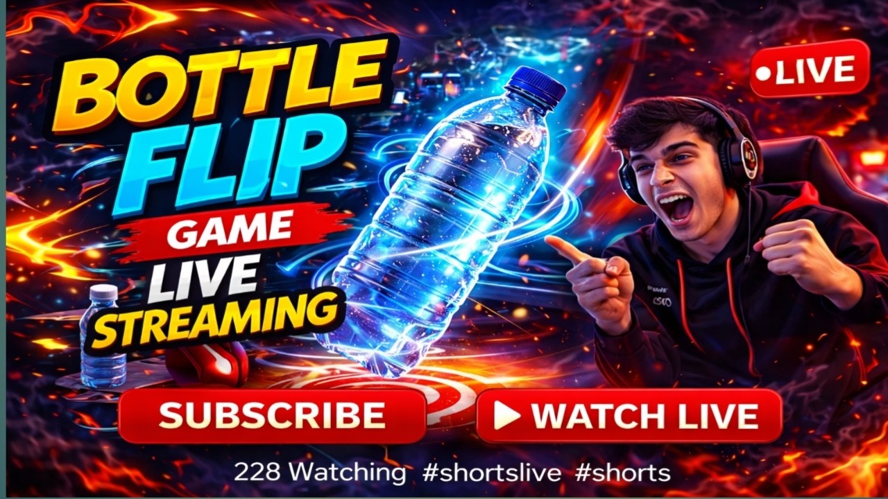 Crazy Flip Bottle Ball Live 67 #shortsfeed #shortslive #shorts