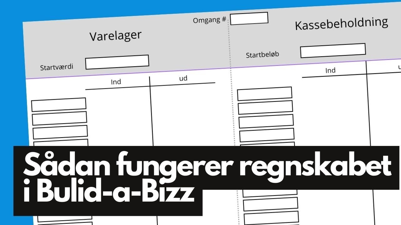 Sådan fungerer regnskabet i Build-a-Bizz