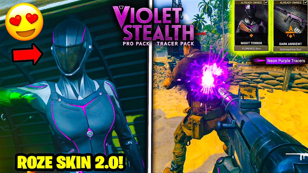 NEW TRACER PACK VIOLET STEALTH PRO PACK Bundle w/ FREE 2400 COD POINTS VANGUARD WARZONE Dark Ambient
