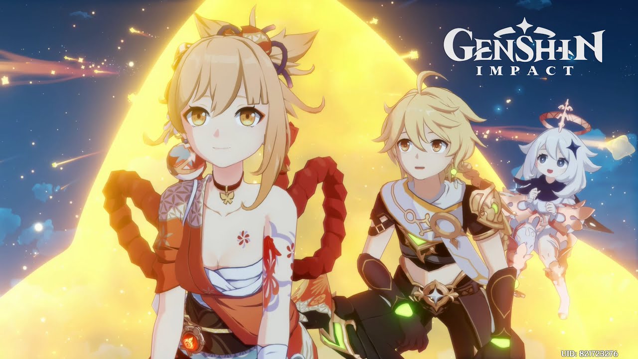 Meteor Shower Cutscene 4K | Yoimiya Story Quest 2 Cutscene Genshin Impact 3.7