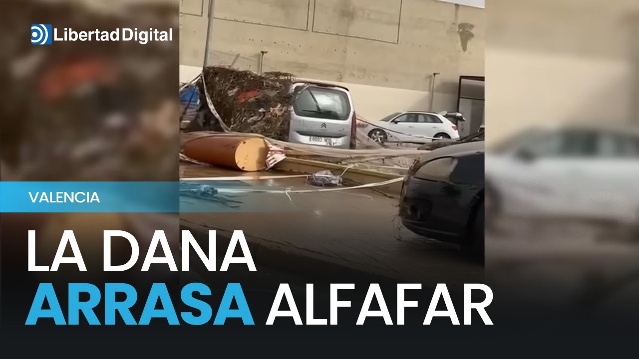 La DANA arrasa Alfafar, localidad muy próxima a la ciudad de Valencia