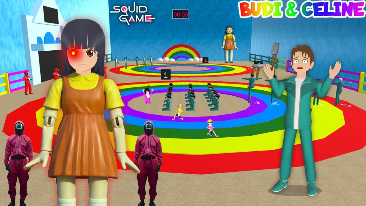 Spesial 1 Jam Mio Berubah Jadi Boneka Squid Game😱 Yuta Masuk Arena Permainan Baru Malah Terjebak