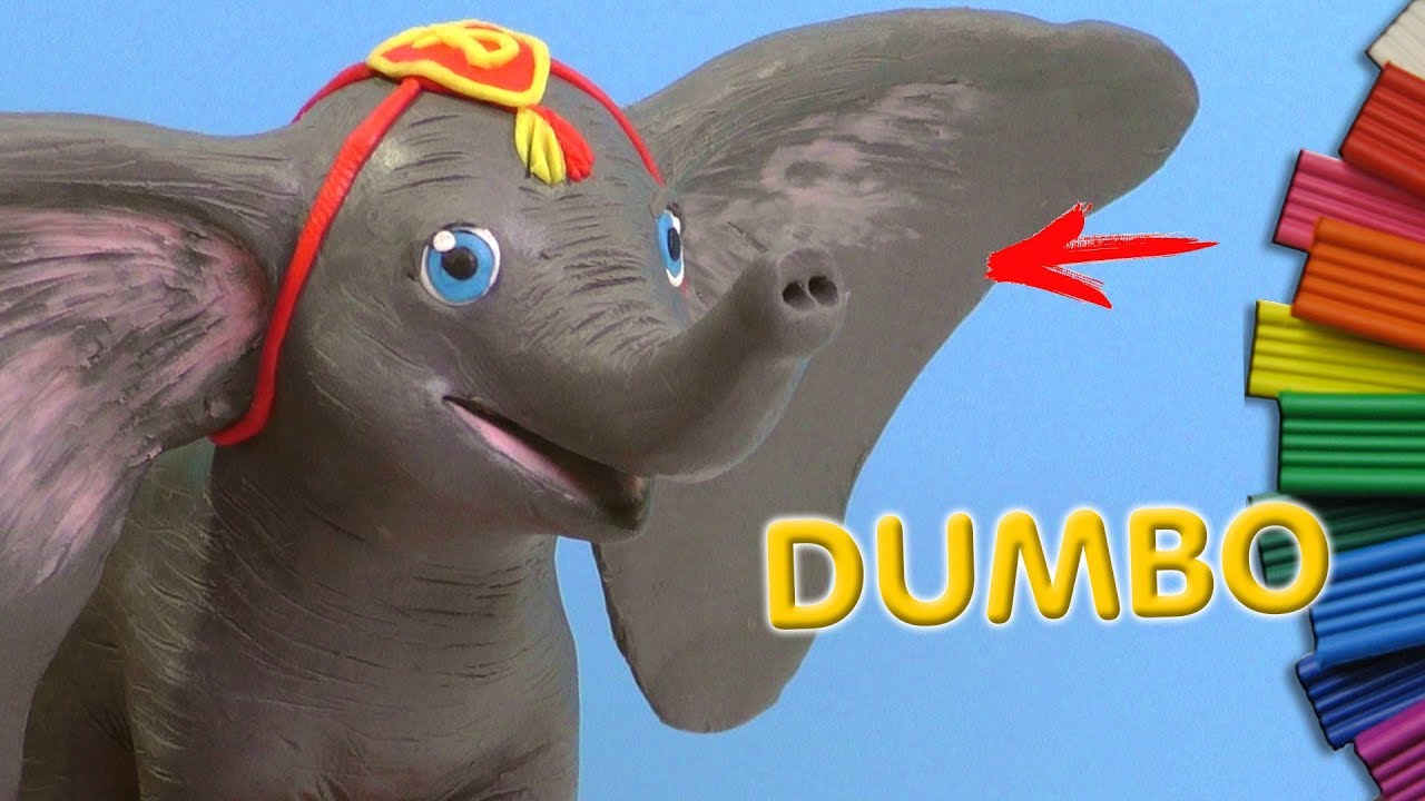 ЛЕПИМ ДАМБО 🐘 СЛОН ИЗ ПЛАСТИЛИНА | Dumbo 2019