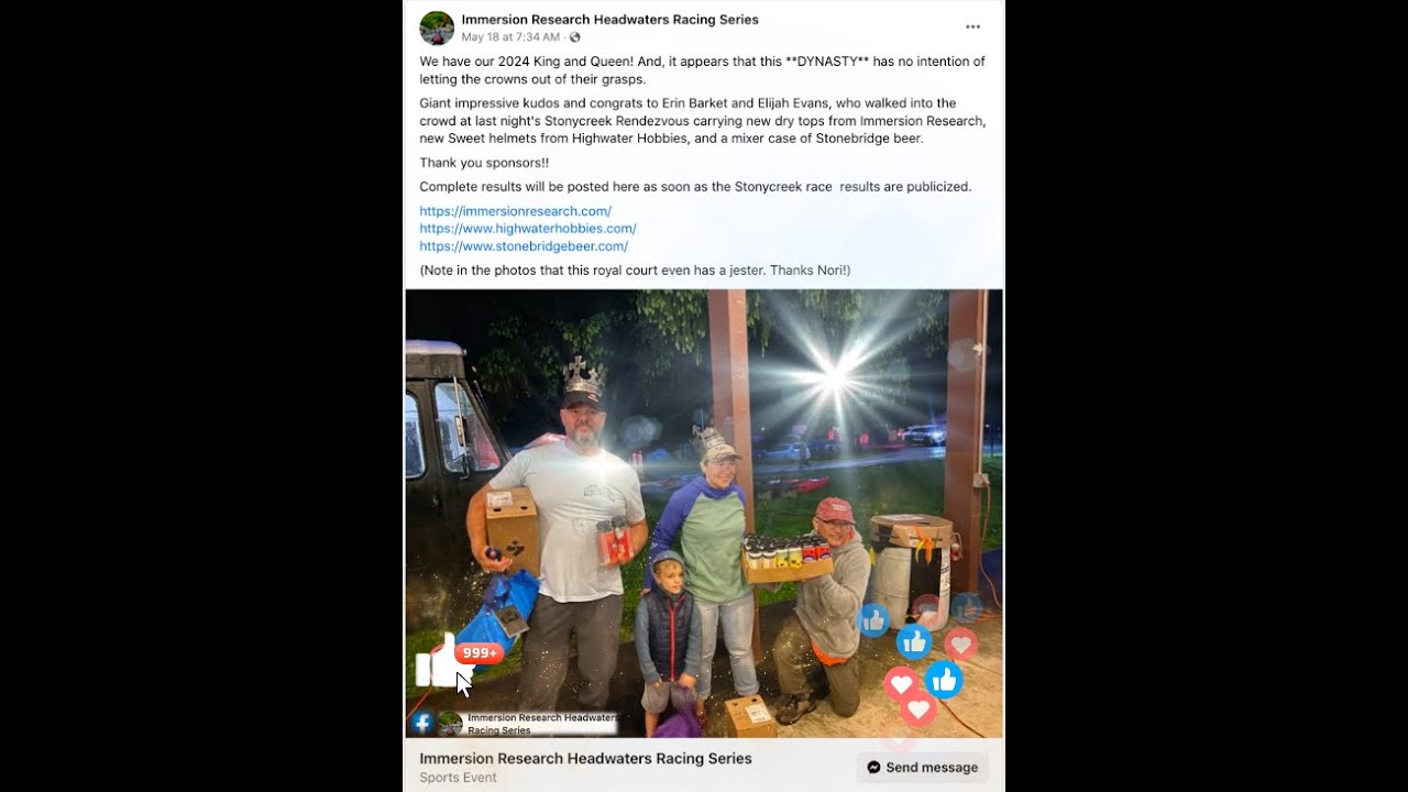 The 2024 Immersion Research Headwaters Racing Series Awards Ceremony