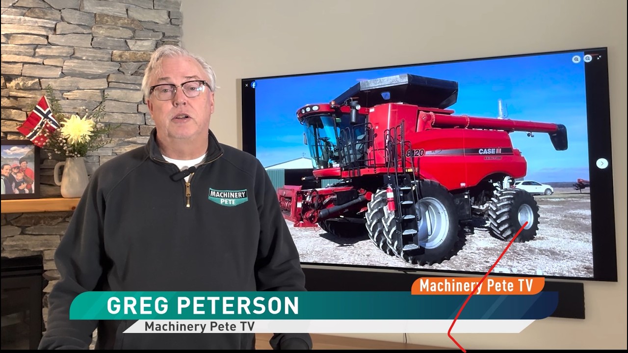 CaseIH 8120 Combine and John Deere 8520T Tractor Sold High on Brookfield, MO Farm Auction