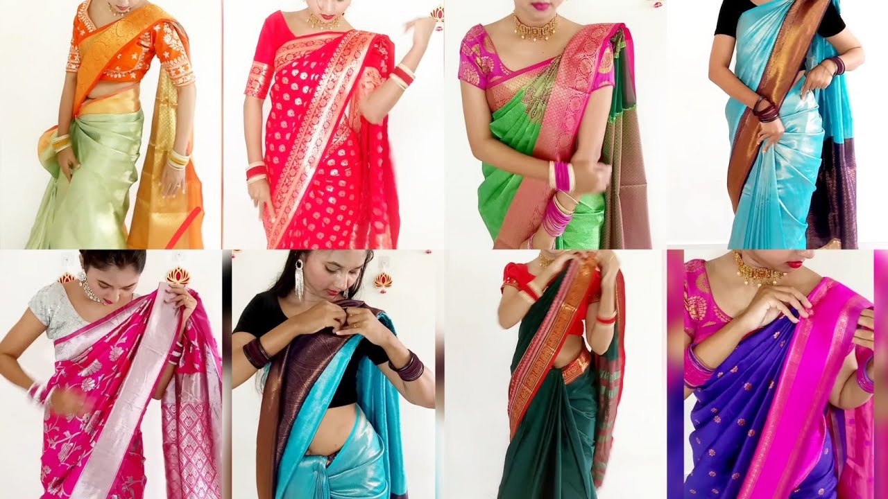 Silk saree draping tips & tricks | Saree draping | How to wear saree #yt #saree #youtube #⃣ 