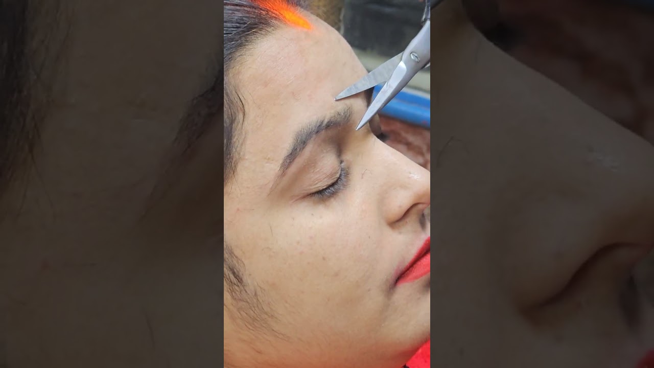 V shape eyebrow tutorial @NISHA_LAMBHA@MakeupbyParulGarg#trending#viralvideo