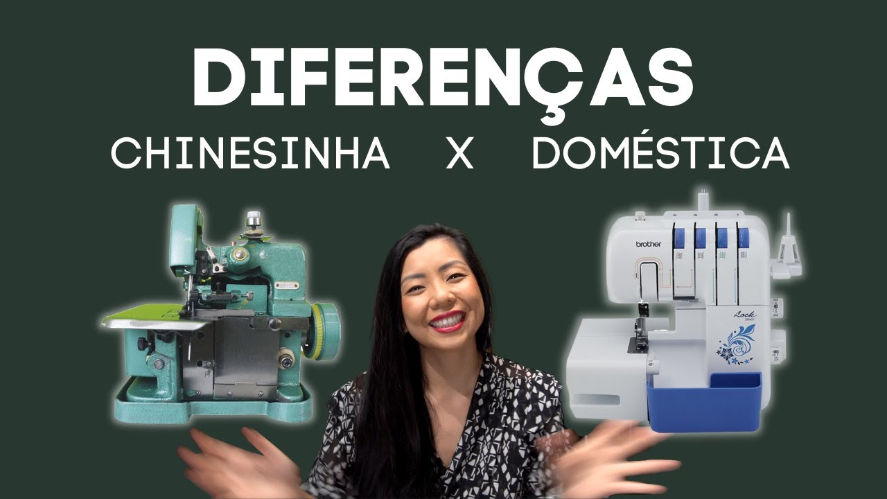 Overlock Chinesinha x Overlock Doméstica - Diferenças e comparações - Qual é melhor?