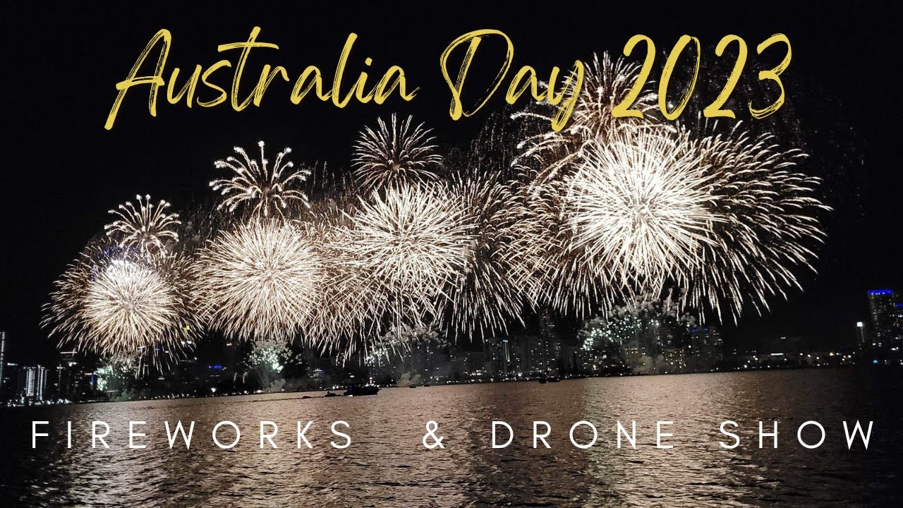 Perth Australia Fireworks Display Australia Day 2023