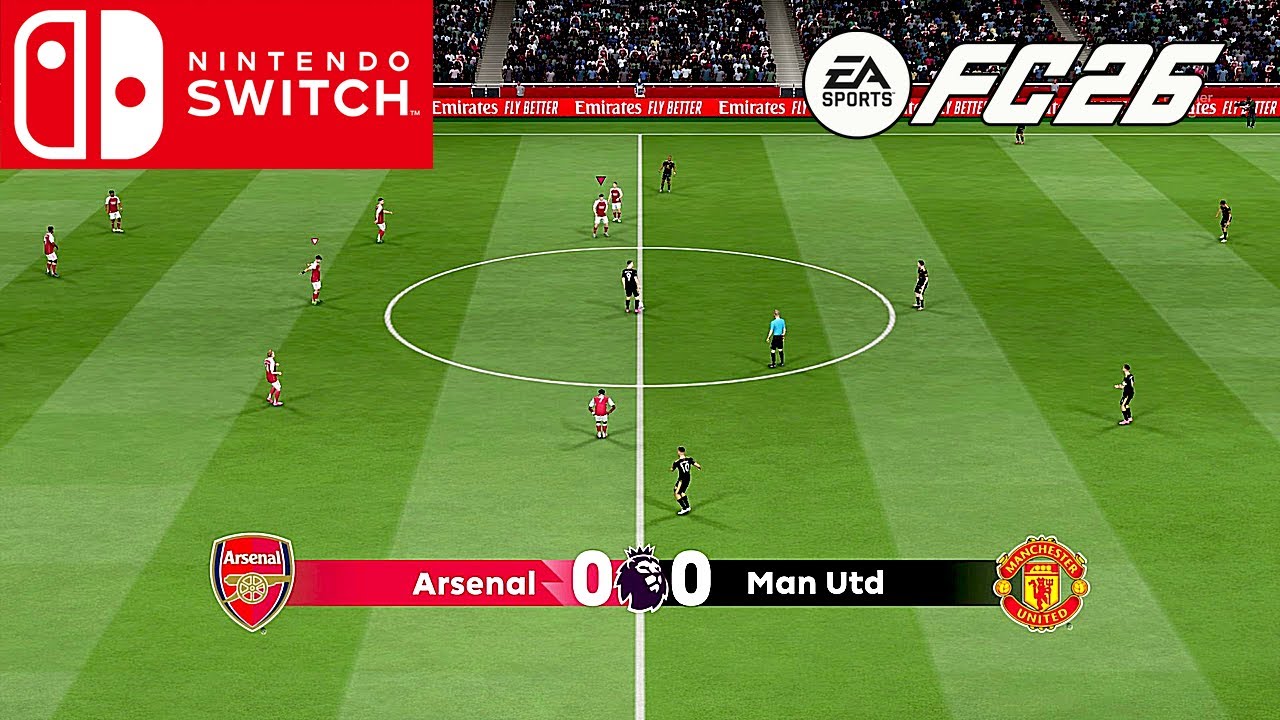 EA SPORTS FC™ 26 - Arsenal vs Man Utd | Gameplay Nintendo Switch (4K 30FPS) | Emirates Stadium