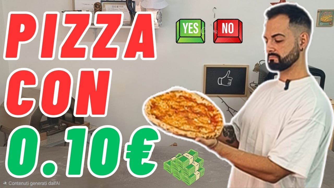 Pizza fatta in casa con pochi euro