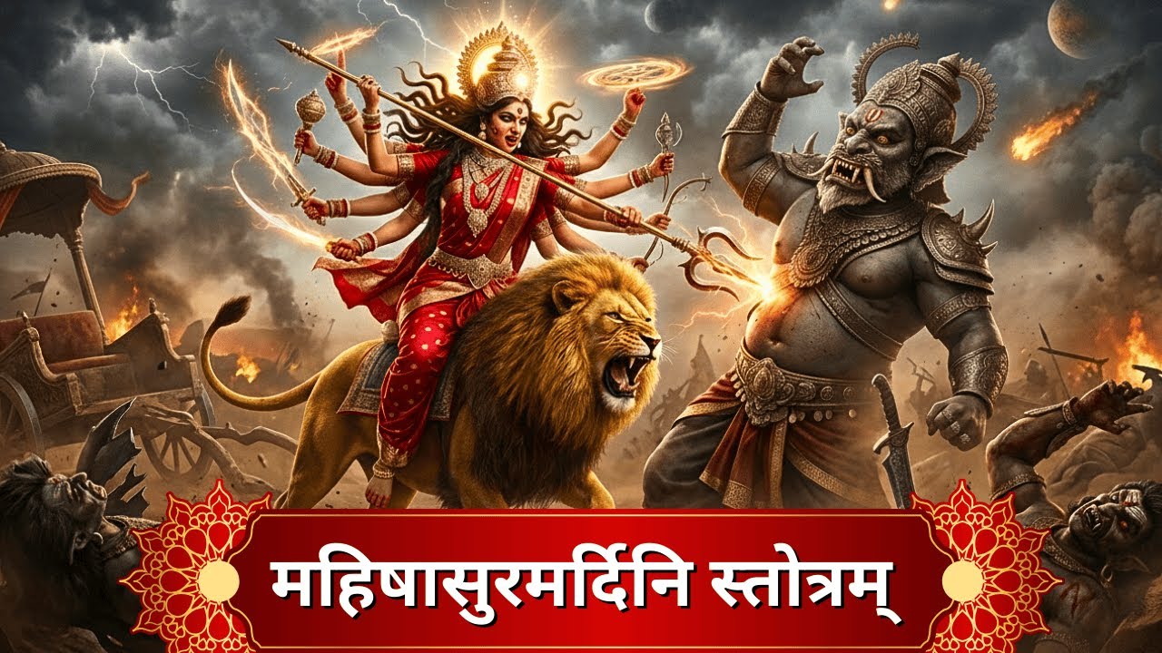 महिषासुरमर्दिनि स्तोत्रम् | Aigiri Nandini | Mahishasura Mardini Stotram | Powerful Durga Stotra