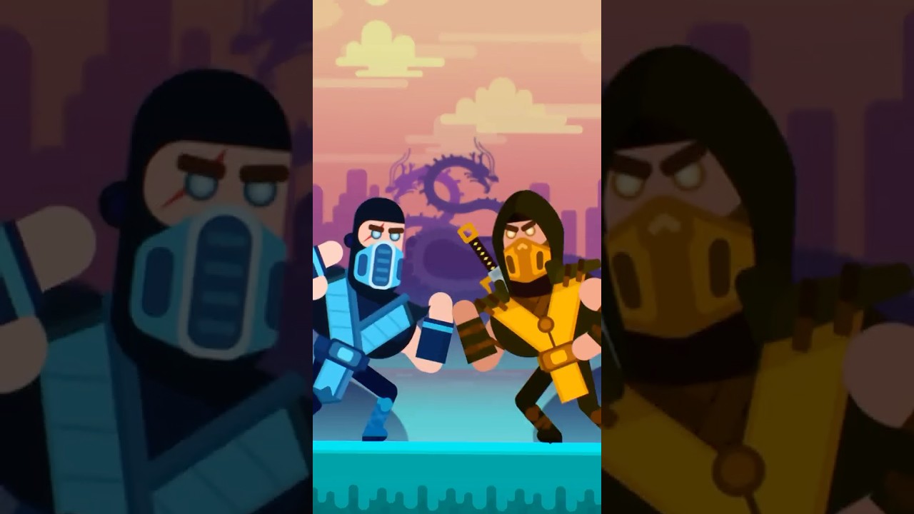 Bowmasters x Mortal Kombat?! Sub-Zero vs Scorpion &ndash; Fatality Incoming! ❄️🔥 #bowmasters #shorts
