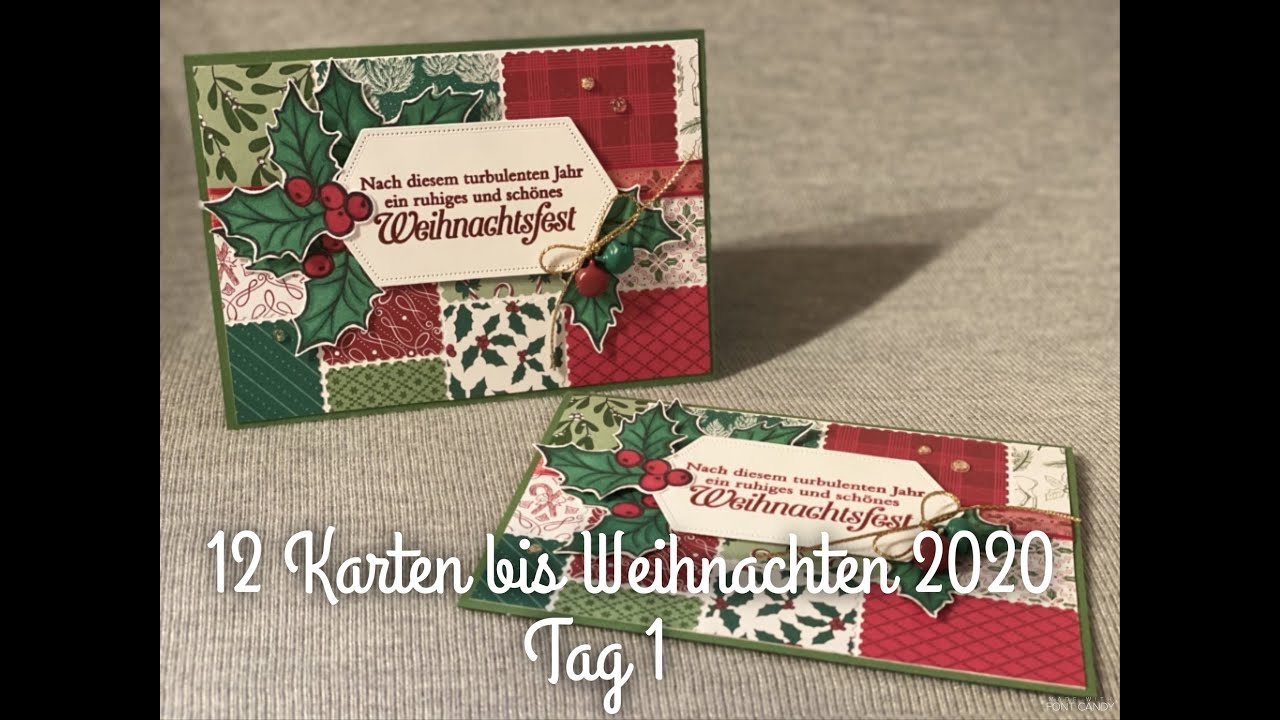12 Karten bis Weihnachten 2020 | Karte 1 | mit Produkten von Stampin' Up!