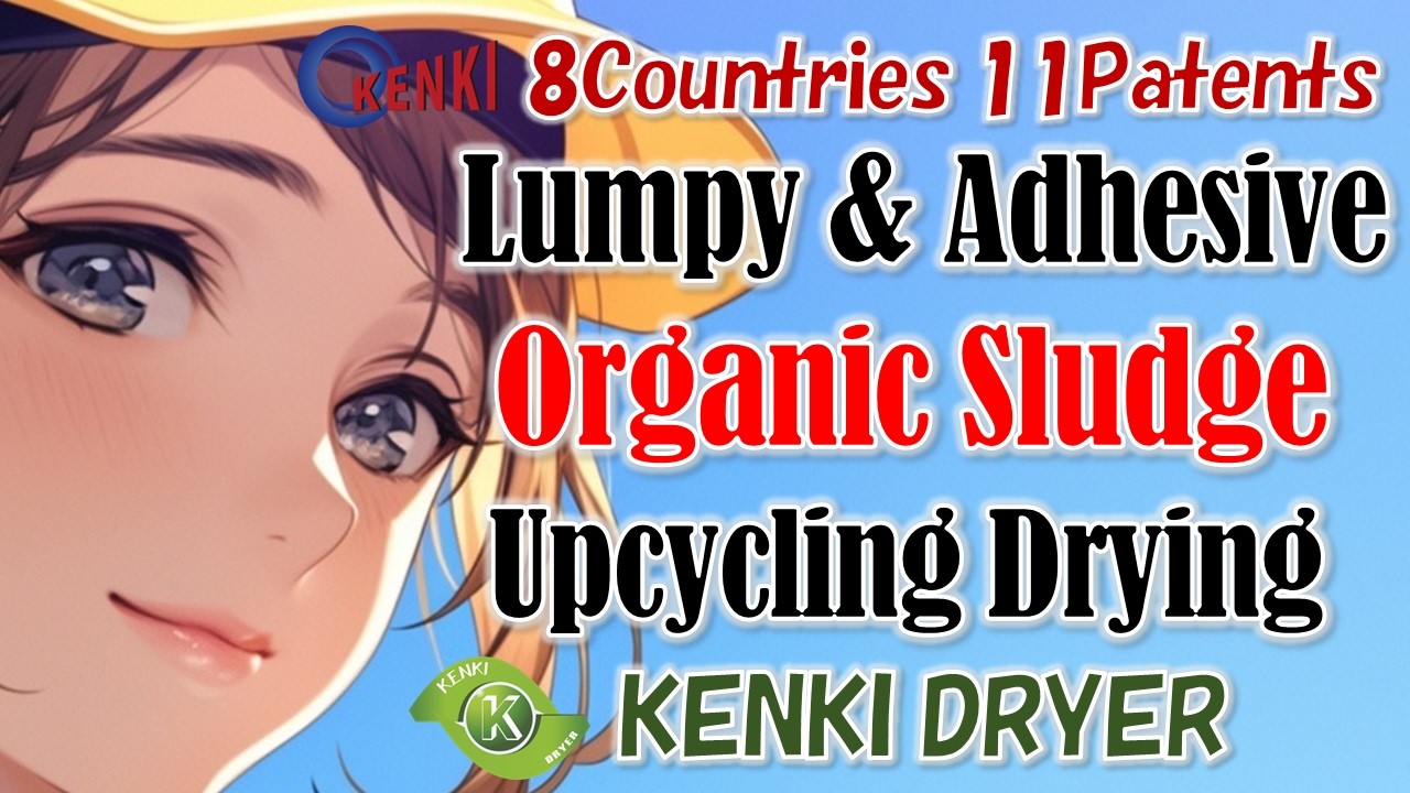Advanced Low-Temperature Drying for Lumpy and Sticky Sludge / KENKI DRYER / Sludge dryer
