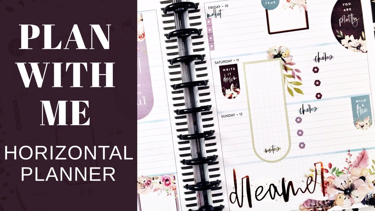 PLAN WITH ME | Horizontal Classic Happy Planner | Dream Seeker