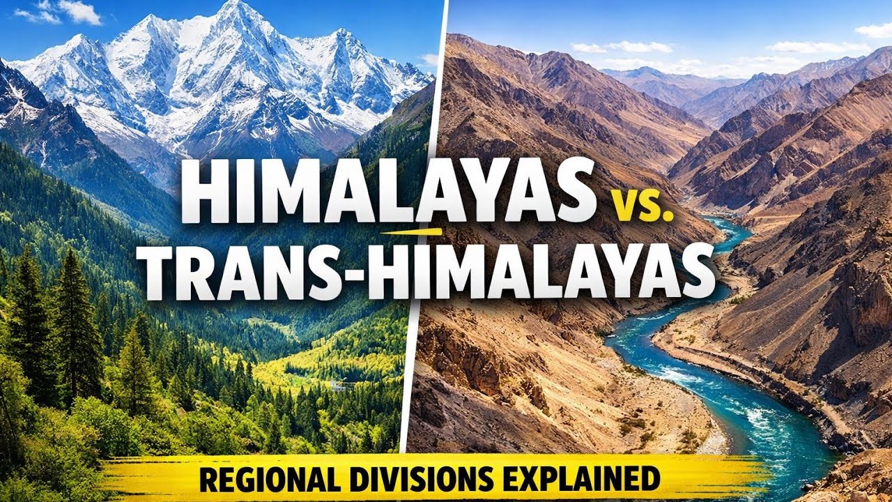 DIFFERENCE B/W TRANS HIMALAYAS AND HIMALAYAS⛰️
