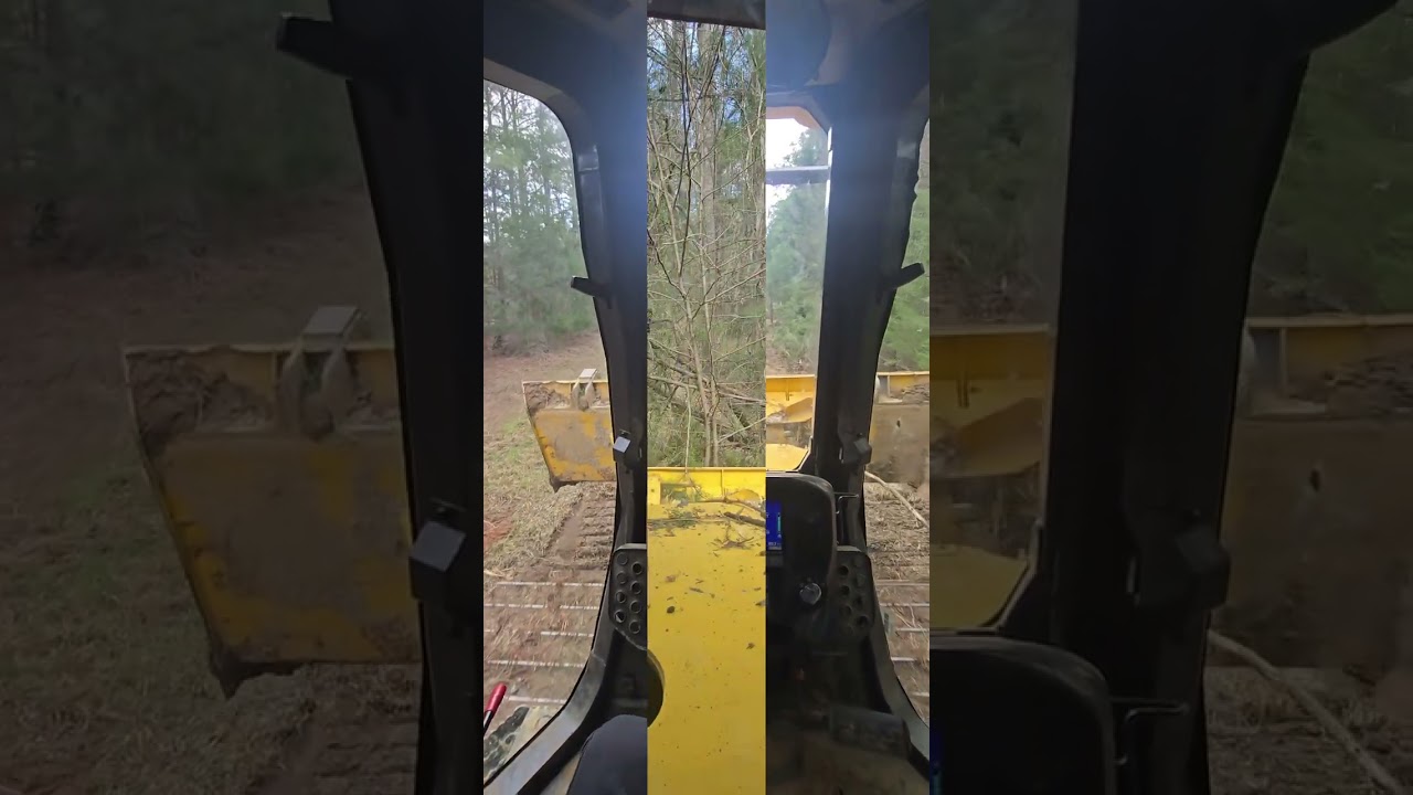 Dozer pushing fire lane #dozer #fyp #bulldozer #heavyequipment #clearing #woods #logging #mud 