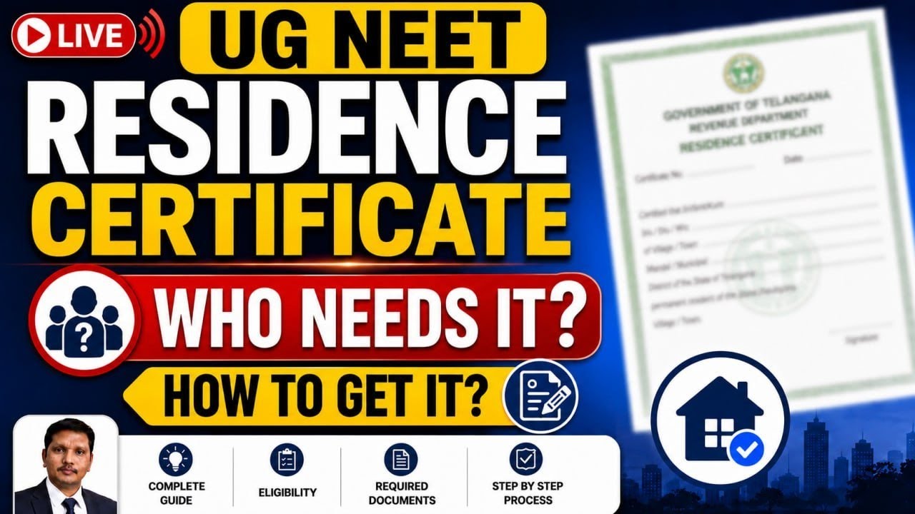 NEET UG 2026 &ndash; Local Candidate Rules & Is Residence Certificate Required?