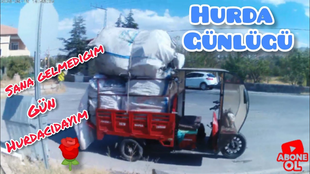 Plastik ve teneke hurdaları sattım