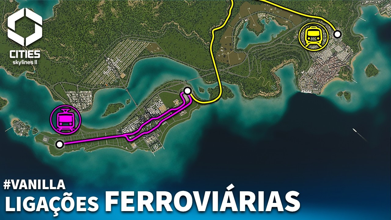 #VANILLA 18 | TRENS E BONDES! - linhas locais e de longas distâncias [Cities: Skylines 2]