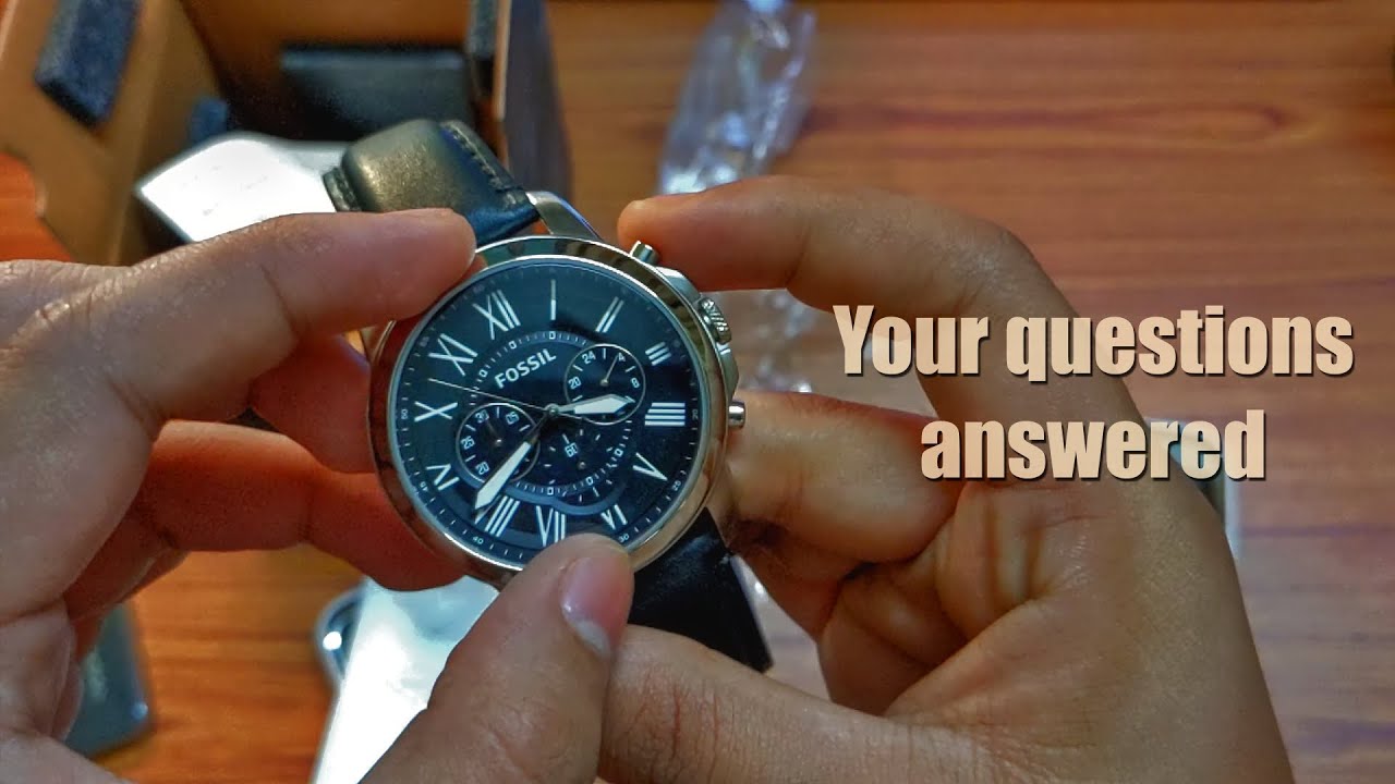 Unboxing Fossil Grant Chronograph Men's watch FS4812 | Checking authenticy of watch