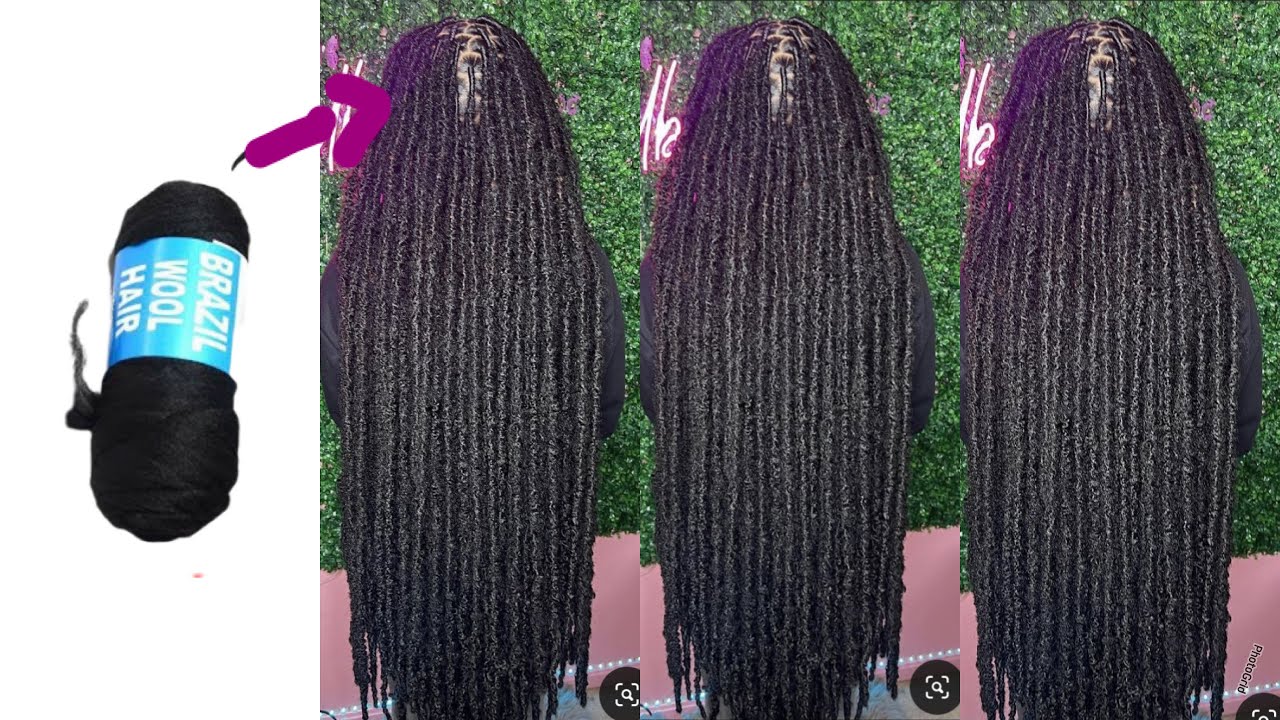OMG😱 I used Brazilian wool to make distress butterfly locs . The result is shocking🔥