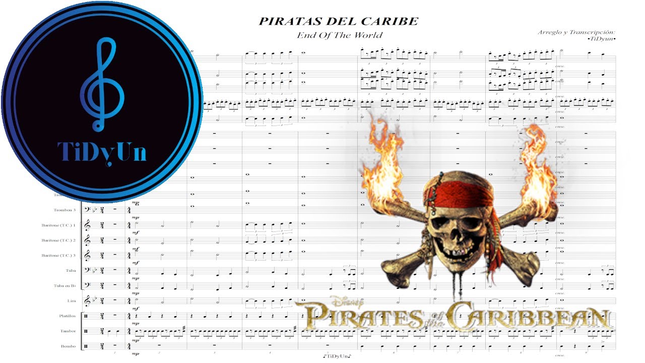 PIRATAS DEL CARIBE - END OF THE WORLD // Marcha para Banda de Música (Perla Negra & Up is Down)