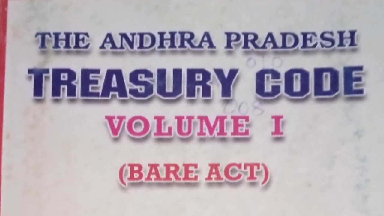 The Andhra Pradesh Treasury code bits  Part- 1