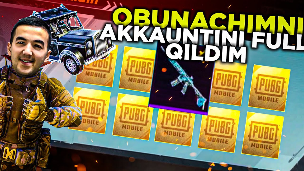 OBUNACHIMNI AKKAUNTINI FULL QILDIK / OPEN CASE / LEDNIK / PUBGM UZBEKISTAN