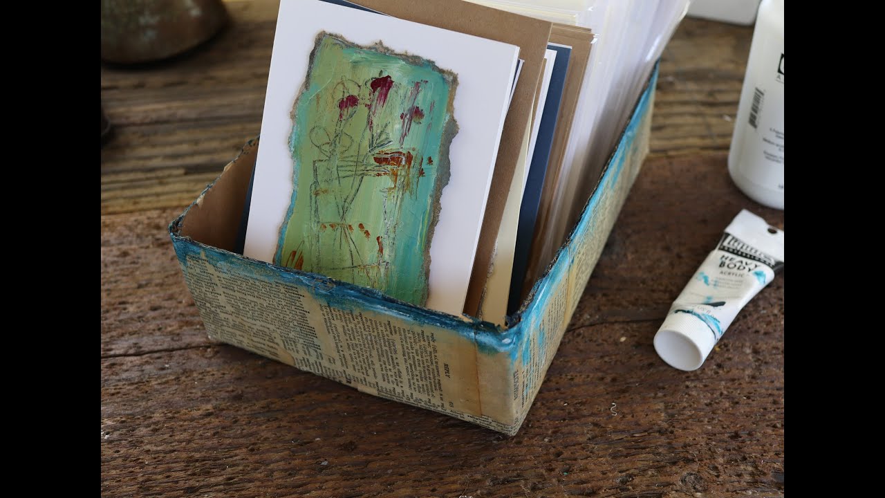 30 Days of Creativity | Day 14 | Collage a Cardboard Box