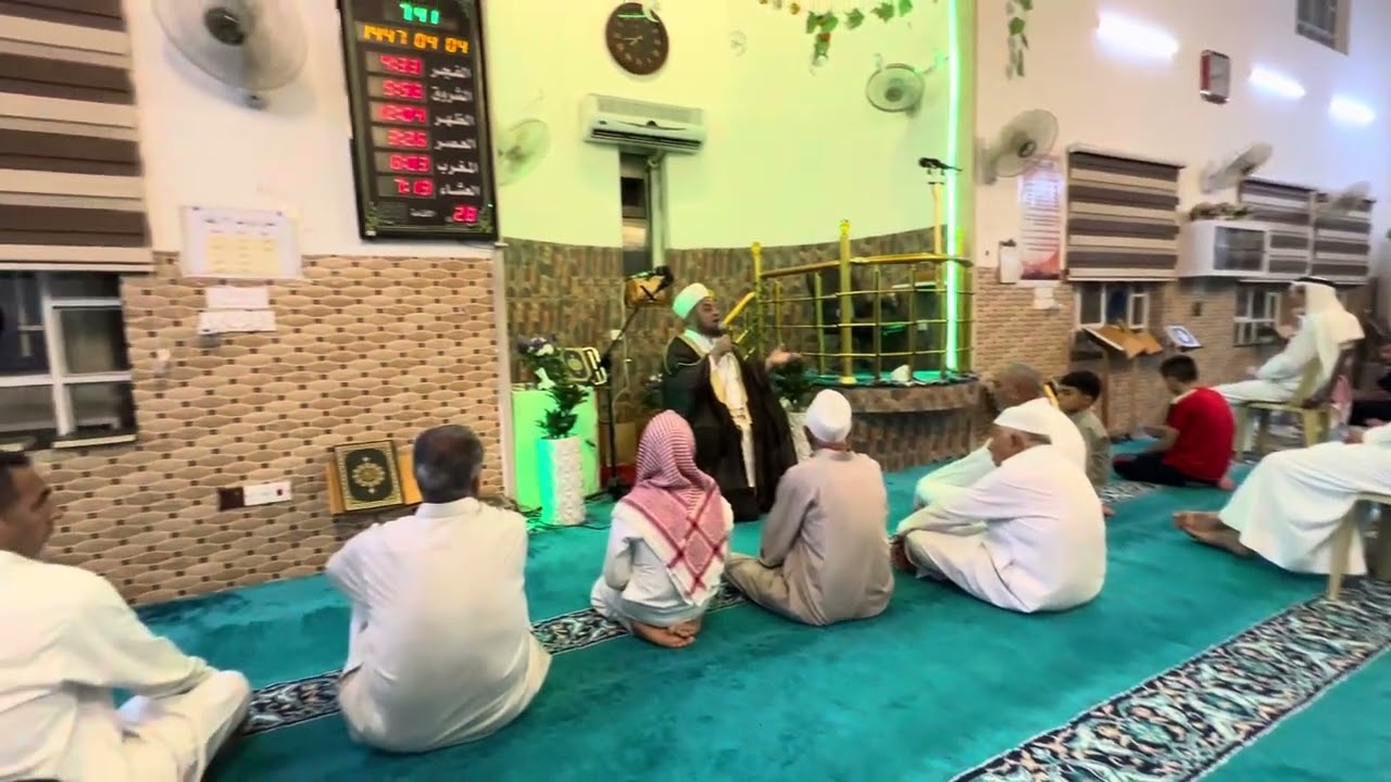 كلمة الشيخ العلامة صلاح الدين السبعاوي في جامع الحامد بمناسبة تخرج دورة حفظ القران الكريم 
