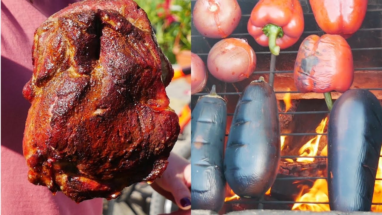 Karkówka pieczona w piecu TONIR (Tandoor). Piec wybudowaliśmy własnoręcznie:)