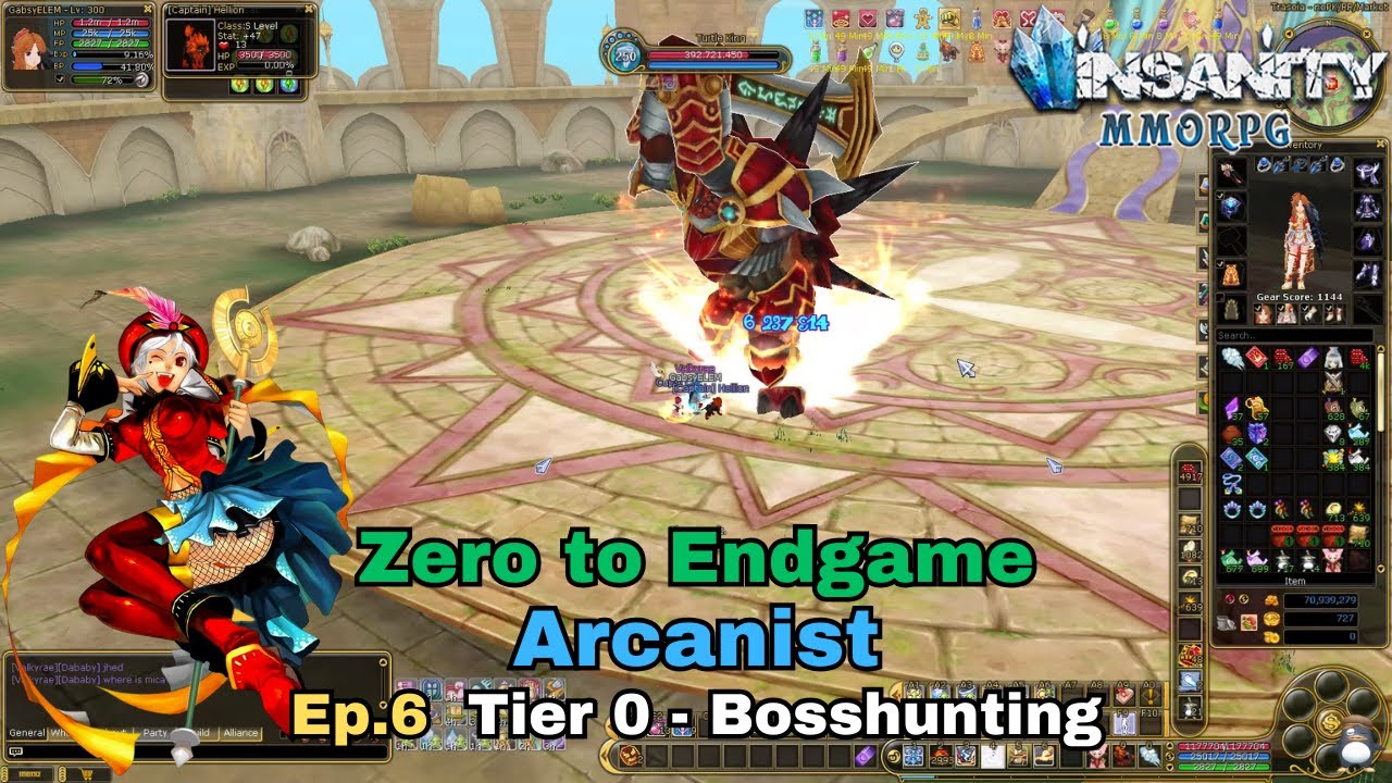 Insanity FlyFF - Arcanist  ZTE - Ep.6 - Tier 0 - Bosshunting