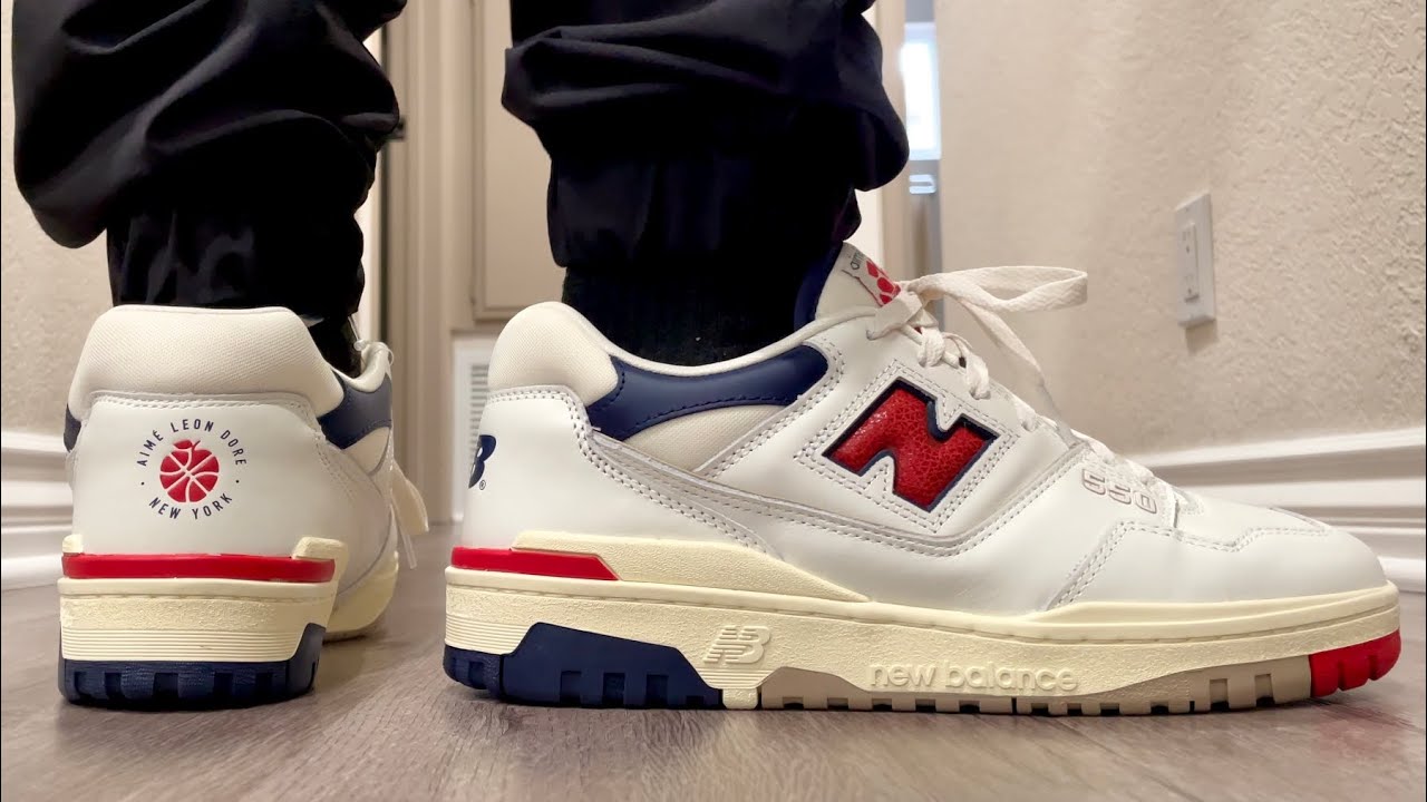 Aime Leon Dore New Balance 550 SS21 Navy/Red Review + On-Feet