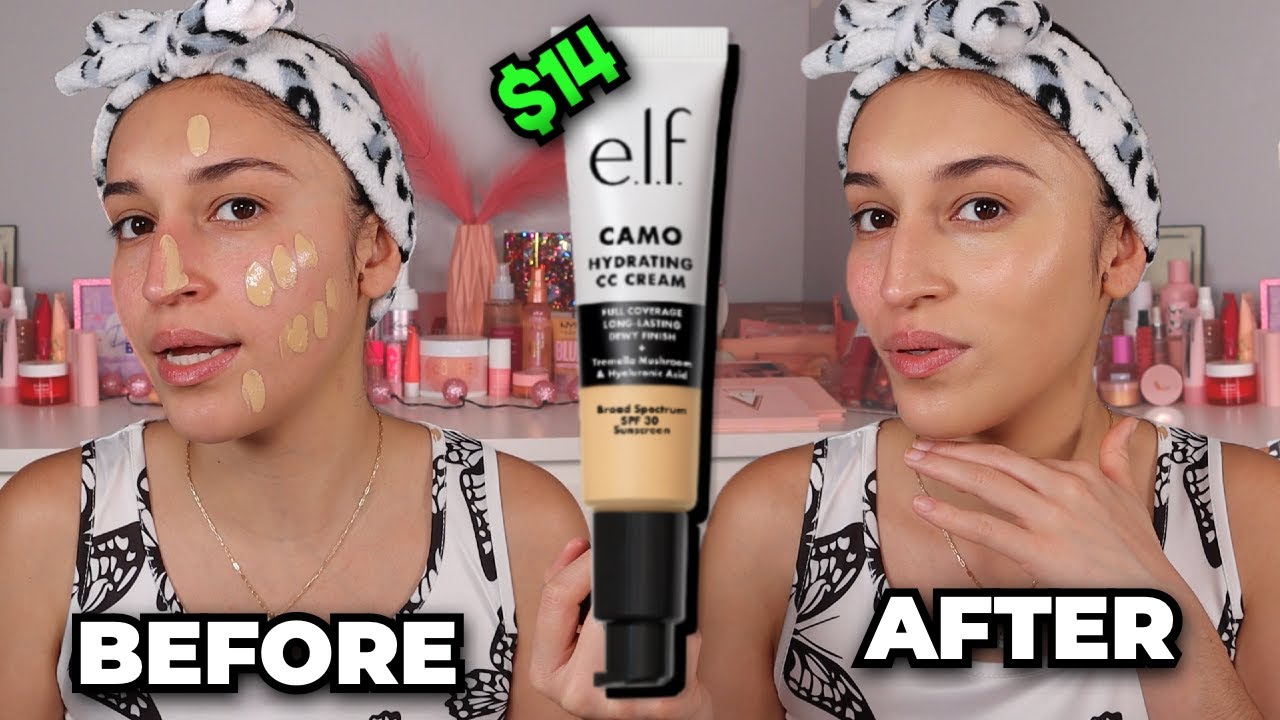 *NEW* ELF CAMO HYDRATING CC CREAM REVIEW