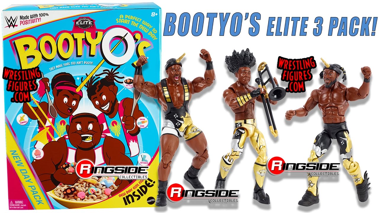 WWE FIGURE INSIDER: Booty O's WWE Elite 3-Pack - The New Day Wrestling Toy Figures by Mattel