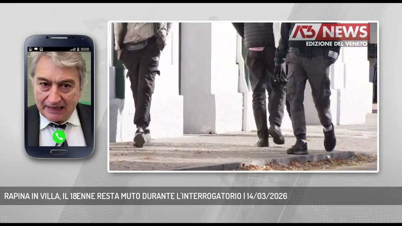 RAPINA IN VILLA, IL 18ENNE RESTA MUTO DURANTE L'INTERROGATORIO | 14/03/2026
