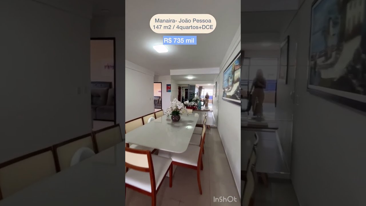 Apartamento em Mana&iacute;ra Jo&atilde;o Pessoa - Vista Mar
