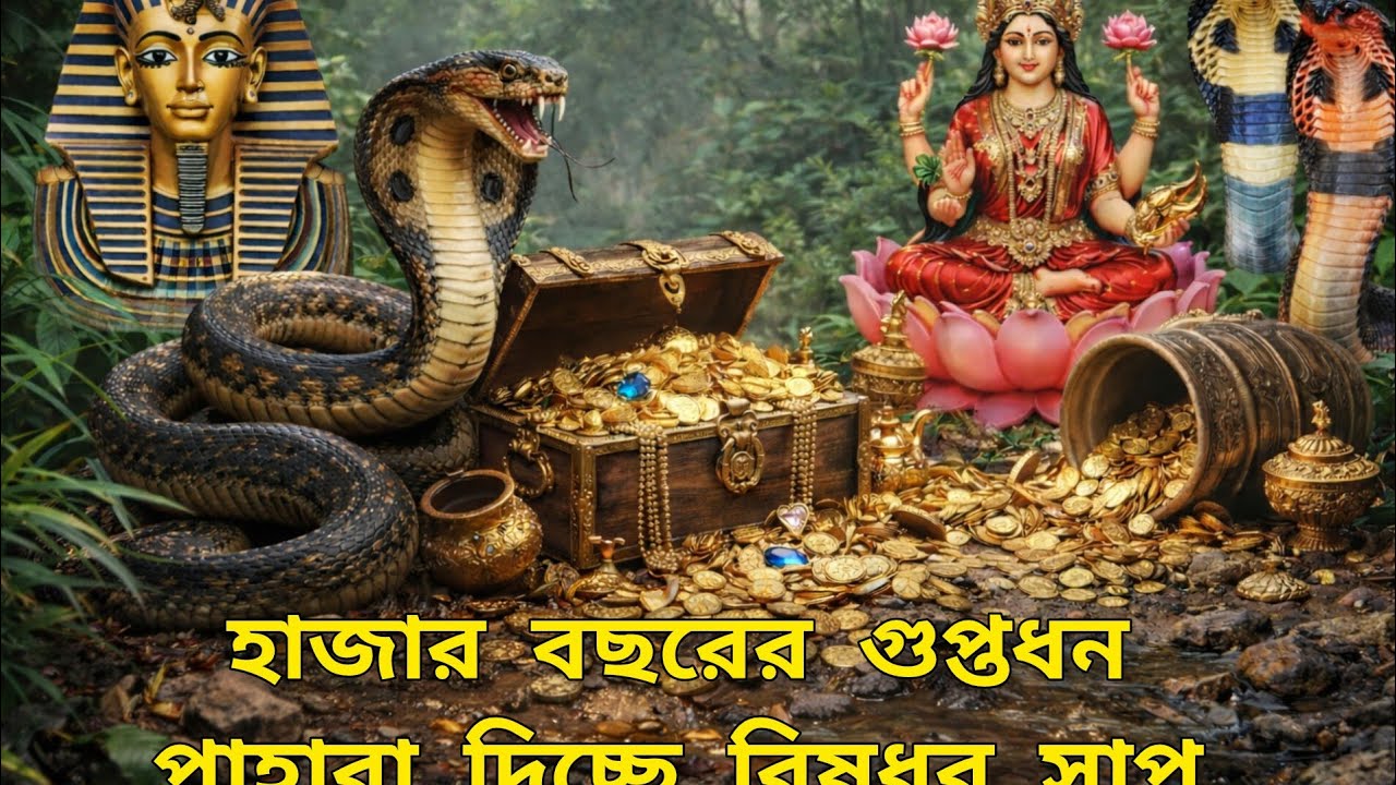 হাজার বছর ধরে গুপ্ত ধন  পাহাড়া দিছছে বিষোদর সাপ।। 