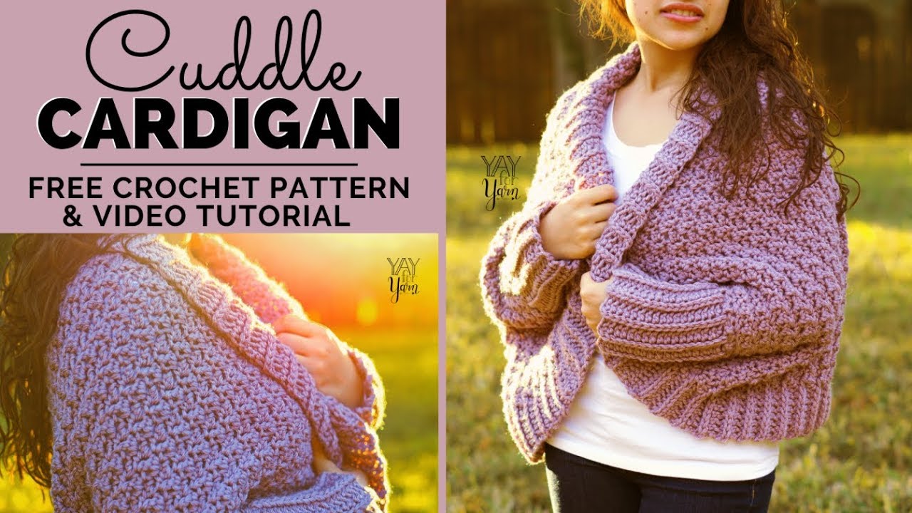 Cuddle Cardigan - Free Crochet Sweater Pattern - Quick & Easy | Yay For Yarn