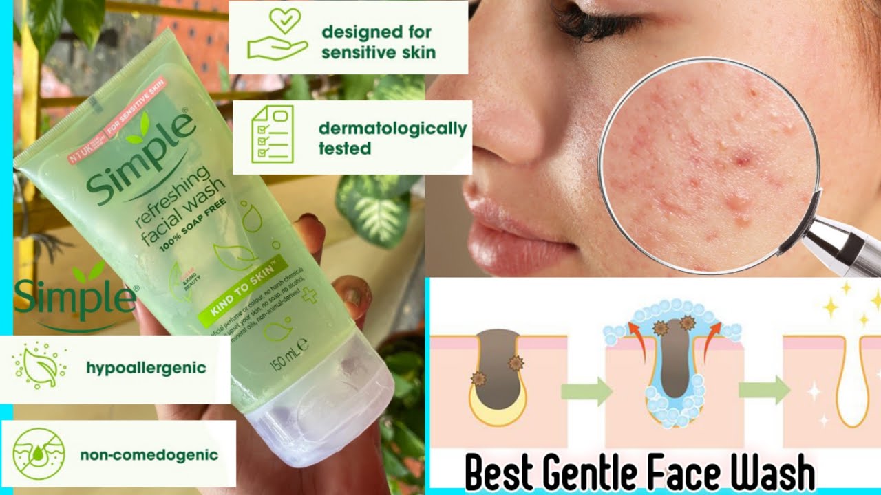 simple refreshing Facewash Full review, Simple kind to skin face wash | best face wash for sensitive