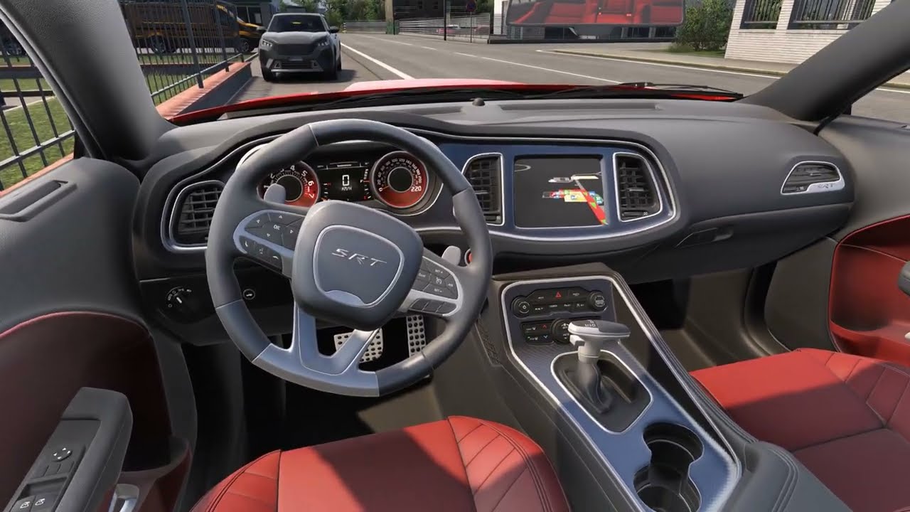 Dodge Challenger SRT Hellcat - Euro Truck Simulator 2 - Fast Driving [Steering Wheel Gameplay]