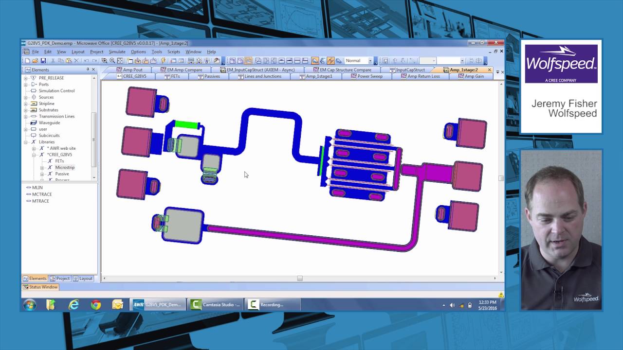 Design Example: Wolfspeed GaN PDK for 140nm 40 GHz MMIC