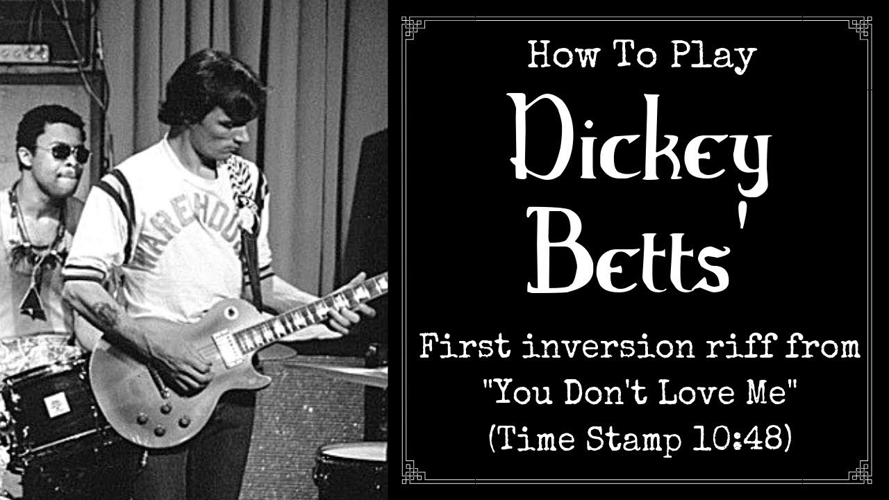How To Play Dickey Betts’ Riff from 