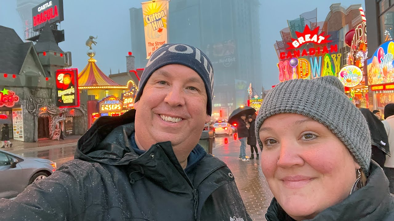 Visiting the Canadian Side of Niagara Falls, Clifton Hill, and the Winter Festival of Lights