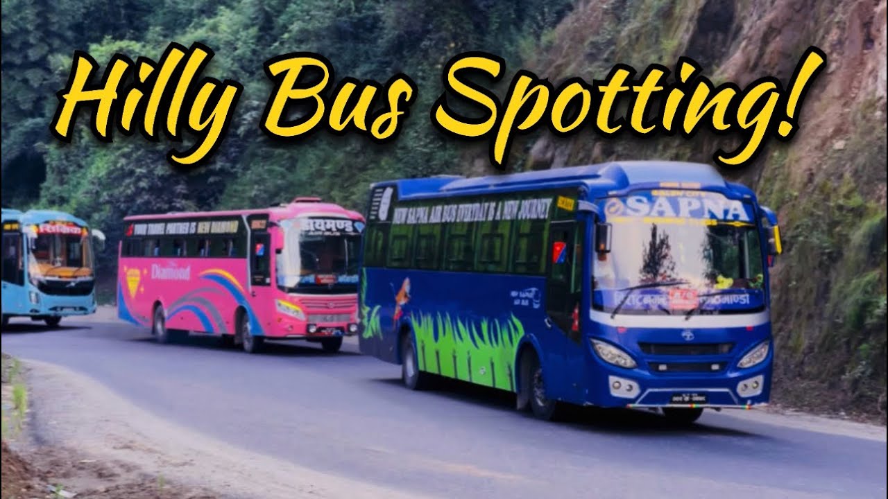 Only in Nepal 😲 पहाडी बाटोमा यस्तो बस Spotting !!!