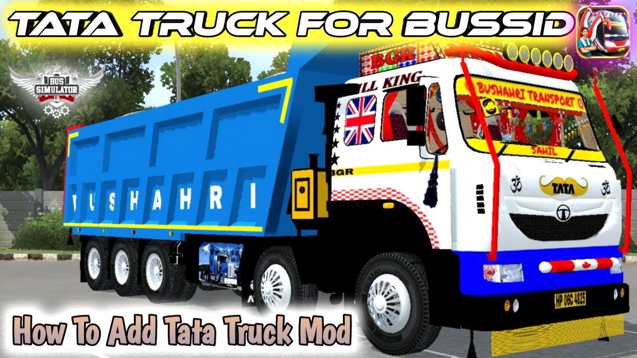 How To Add Tata Signa Dumper Mod For Bussid - How To Download Tata Truck Mod - #tatatruck #bussid