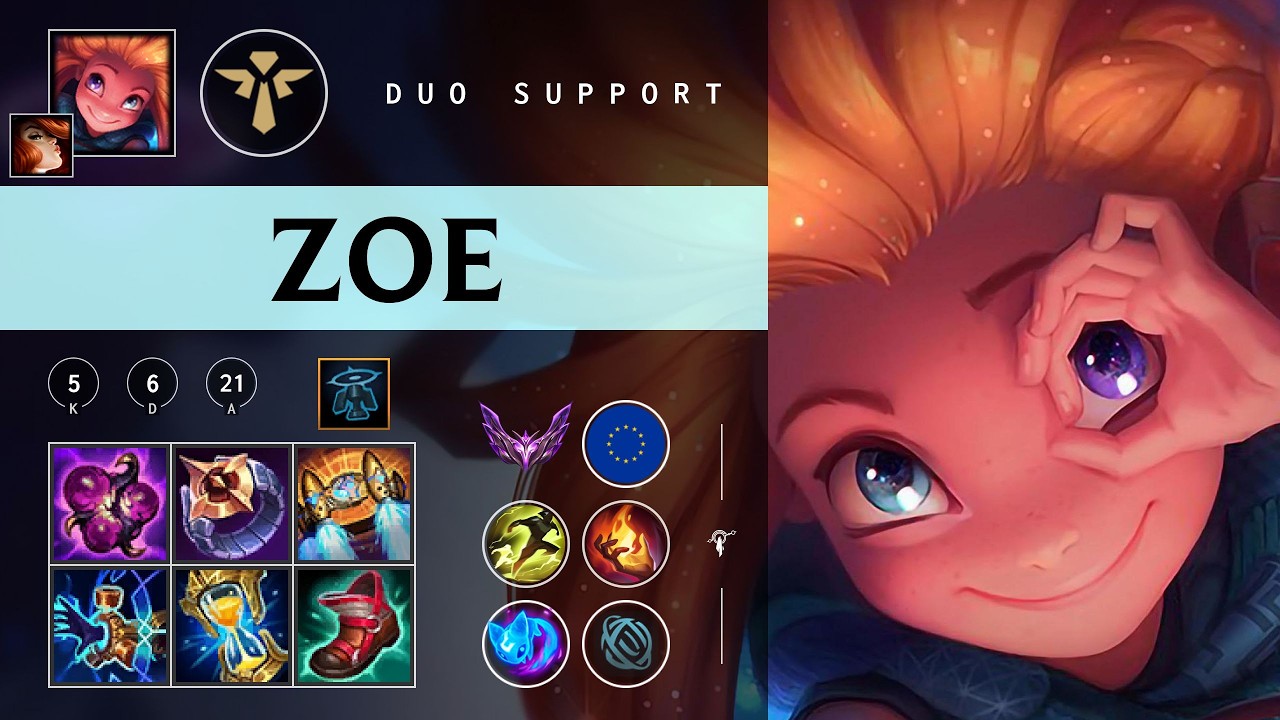 Zoe Support vs Galio - EUW Master Patch 26.04