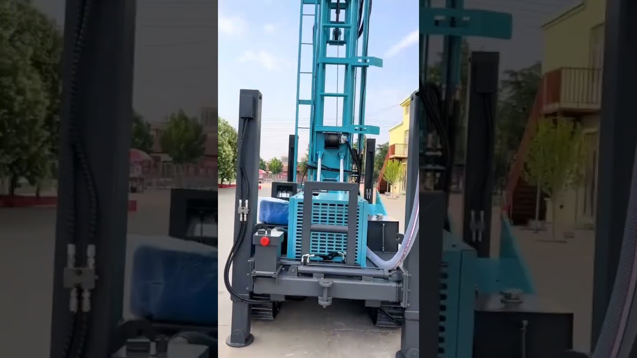 450m Deep Water Well Drilling Machine &ndash; Robust Blue Steel-Track Rig | Reliable Manufacturers